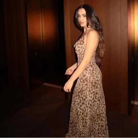 ZARA ANIMAL PRINT TULLE DRESS - Picture 9 of 10